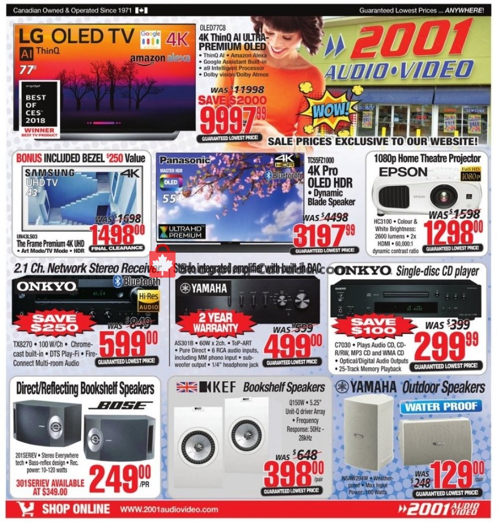 2001 Audio Video flyer from Friday April 19, 2019 to Thursday April 25, 2019 - page 9