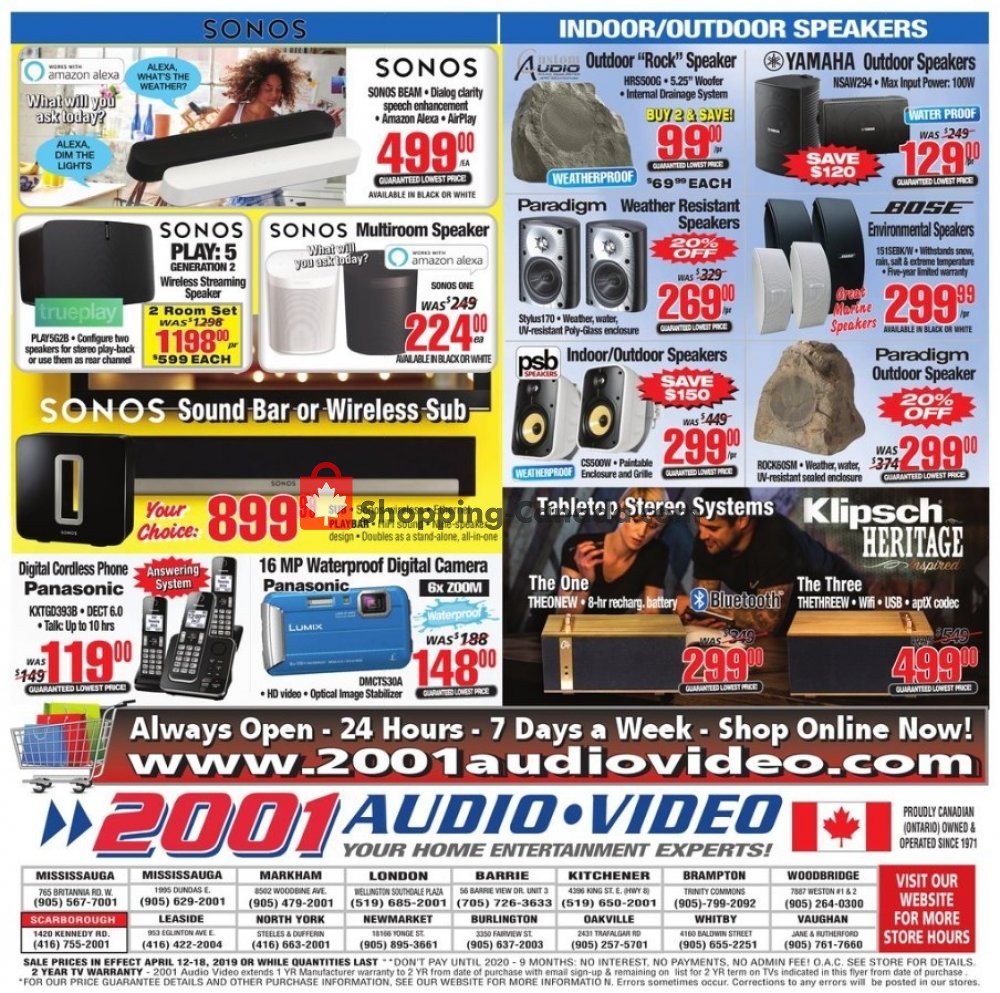 2001 Audio Video flyer from Friday April 12, 2019 to Thursday April 18, 2019 - page 8