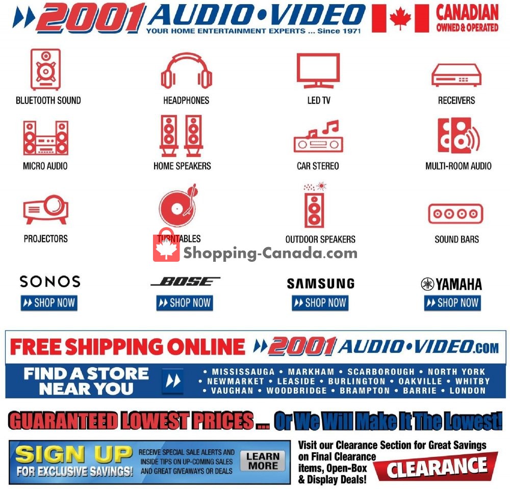 2001 Audio Video flyer from Friday September 6, 2019 to Thursday September 12, 2019 - page 9