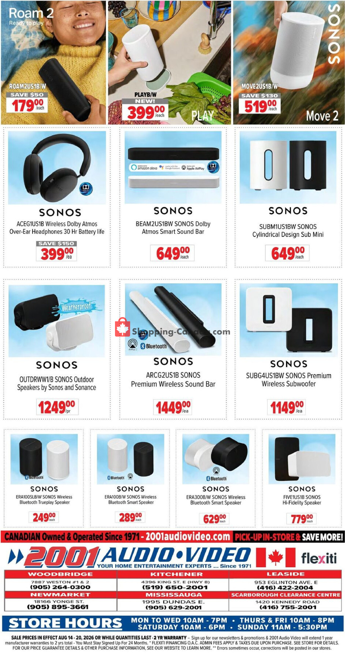 2001 Audio Video flyer from Friday August 14, 2026 to Thursday August 20, 2026 - page 15