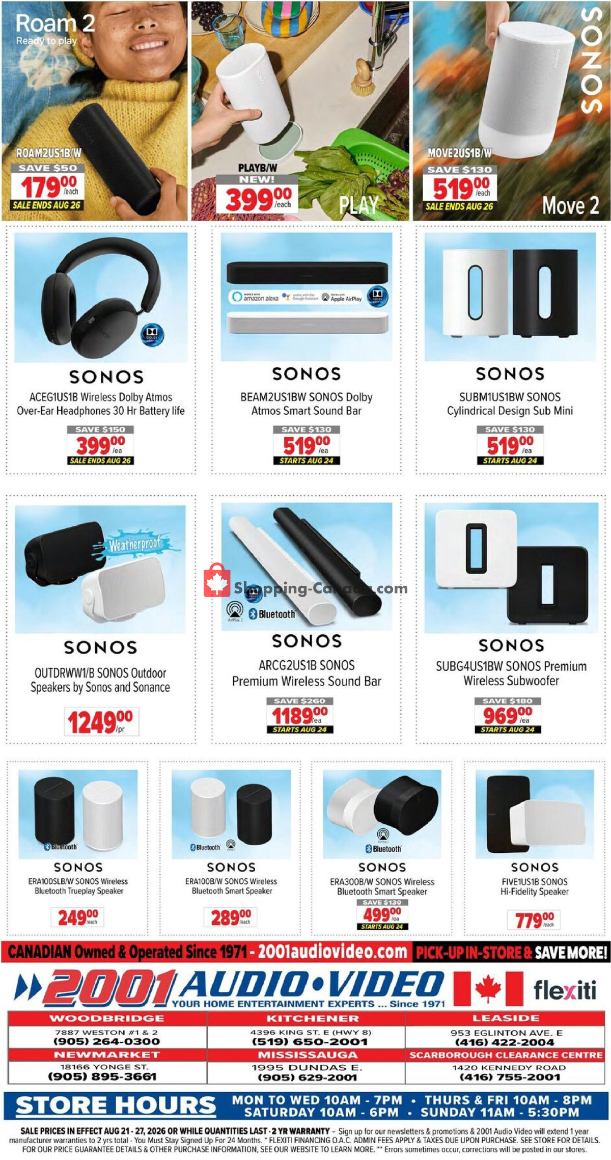 2001 Audio Video flyer from Friday August 21, 2026 to Thursday August 27, 2026 - page 15