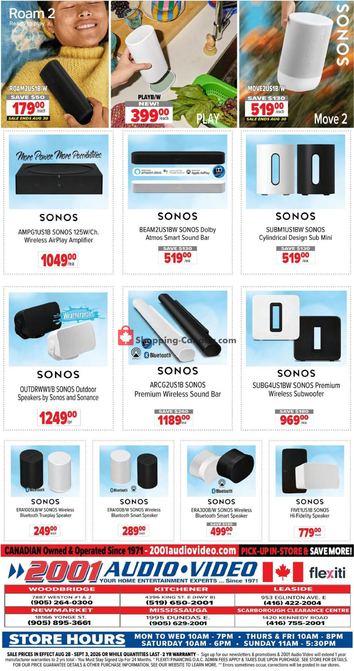 2001 Audio Video flyer from Friday August 28, 2026 to Thursday September 3, 2026 - page 15