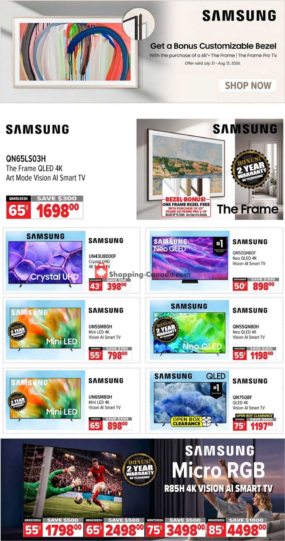 2001 Audio Video flyer from Friday July 31, 2026 to Thursday August 6, 2026 - page 3