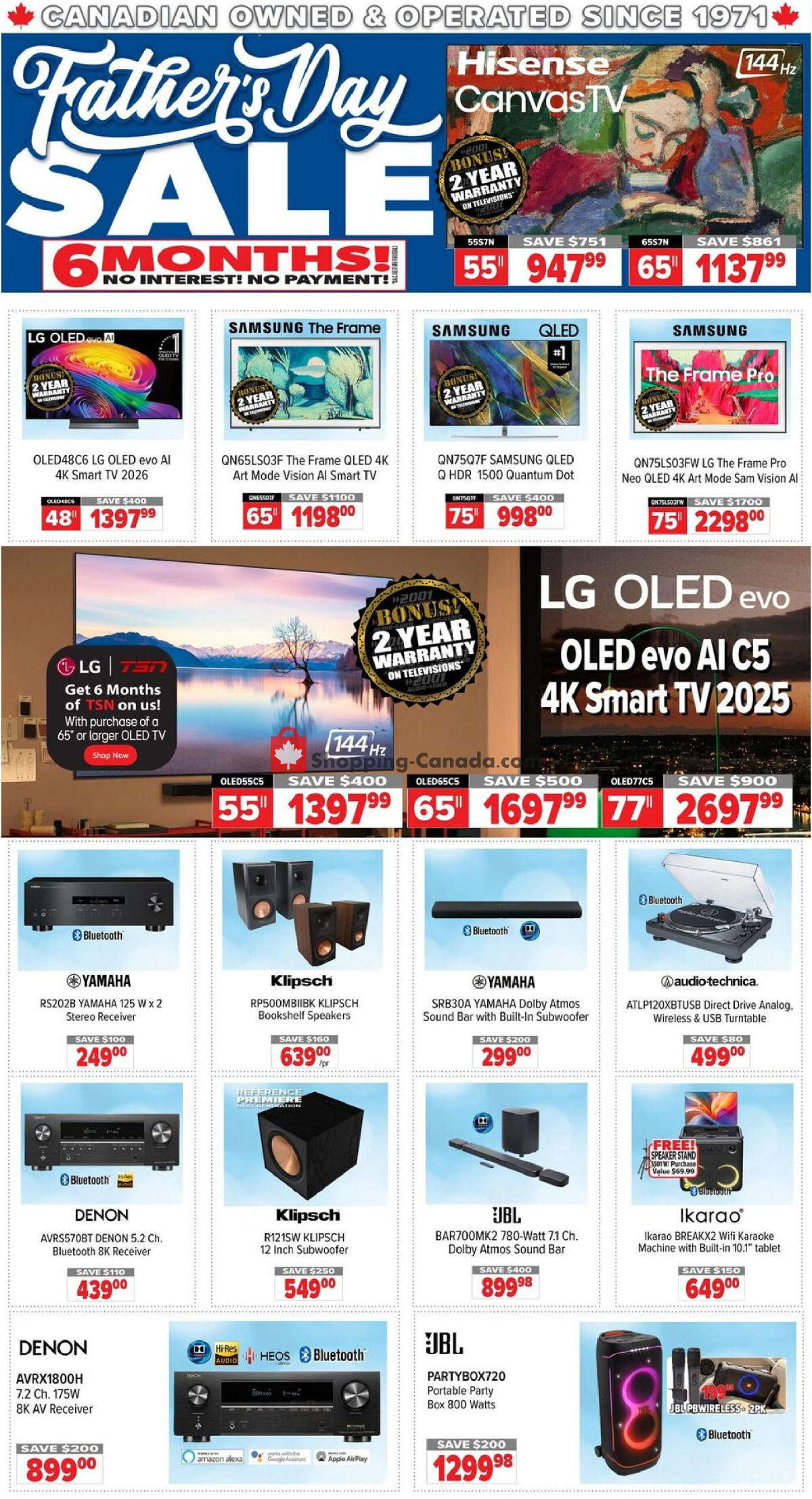 2001 Audio Video flyer from Friday June 19, 2026 to Thursday June 25, 2026 - page 1