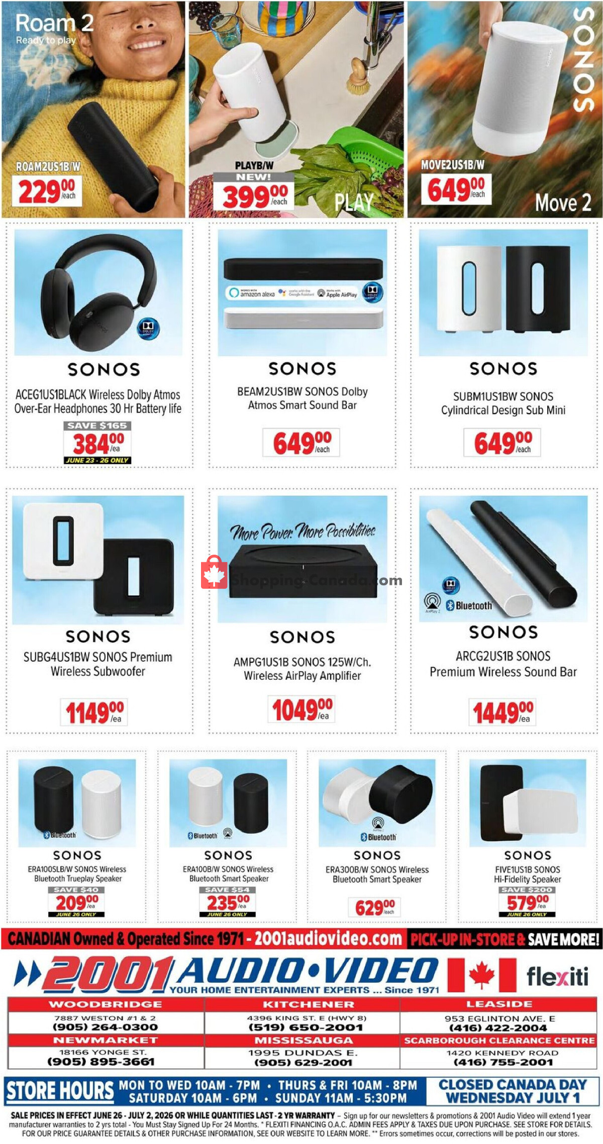 2001 Audio Video flyer from Friday June 26, 2026 to Thursday July 2, 2026 - page 15