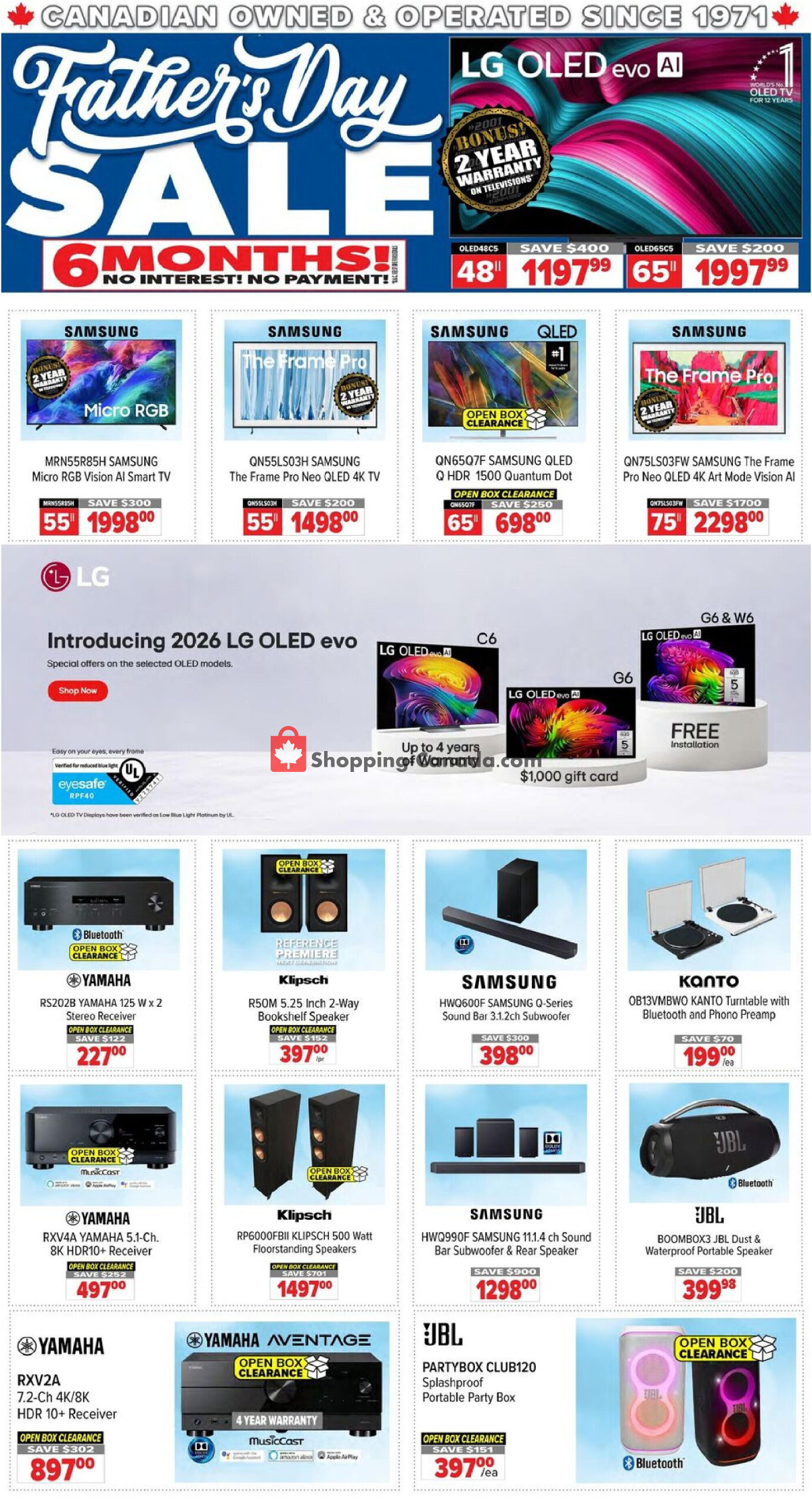 2001 Audio Video flyer from Friday June 5, 2026 to Thursday June 11, 2026 - page 1