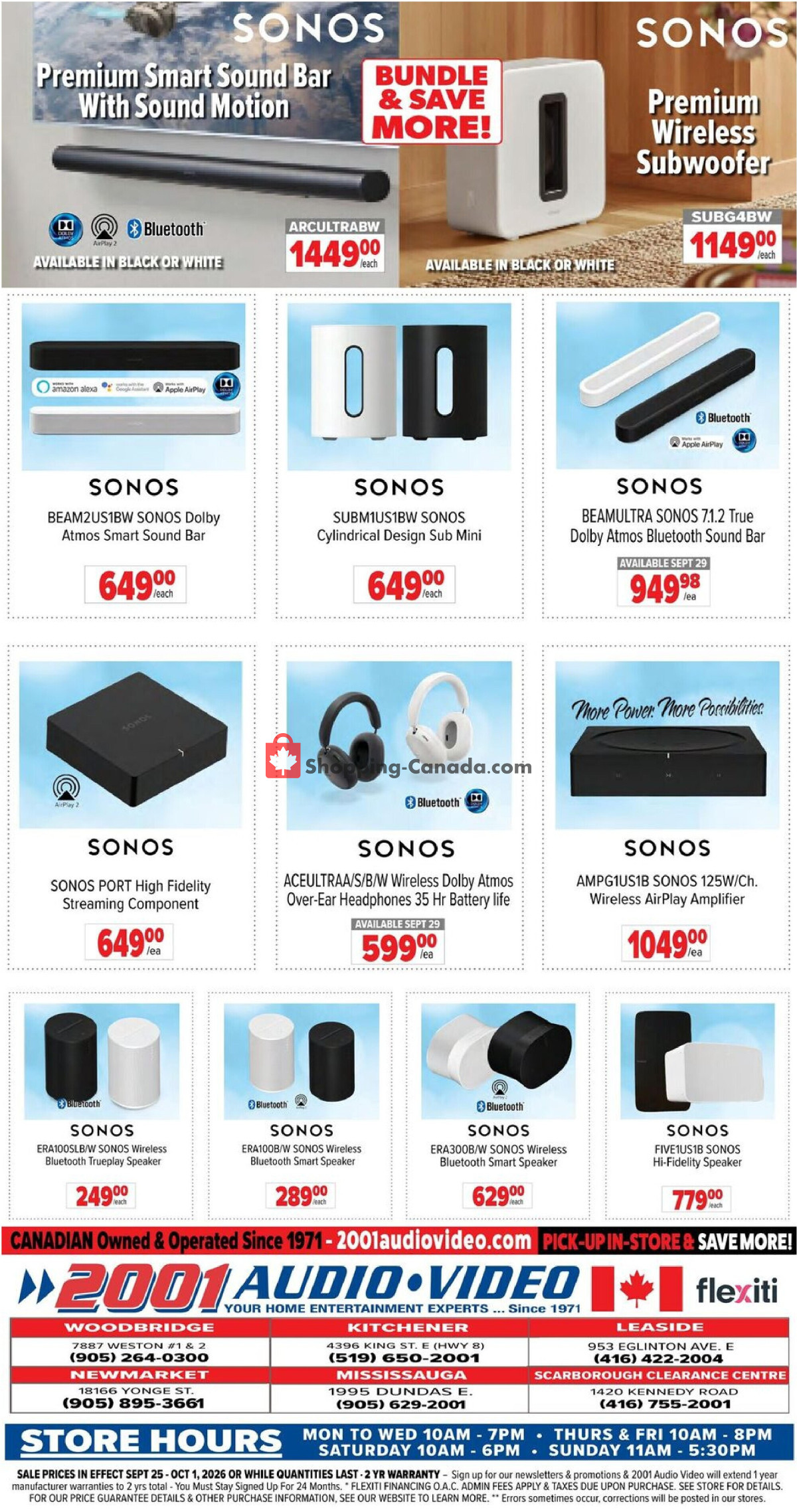 2001 Audio Video flyer from Friday September 25, 2026 to Thursday October 1, 2026 - page 15