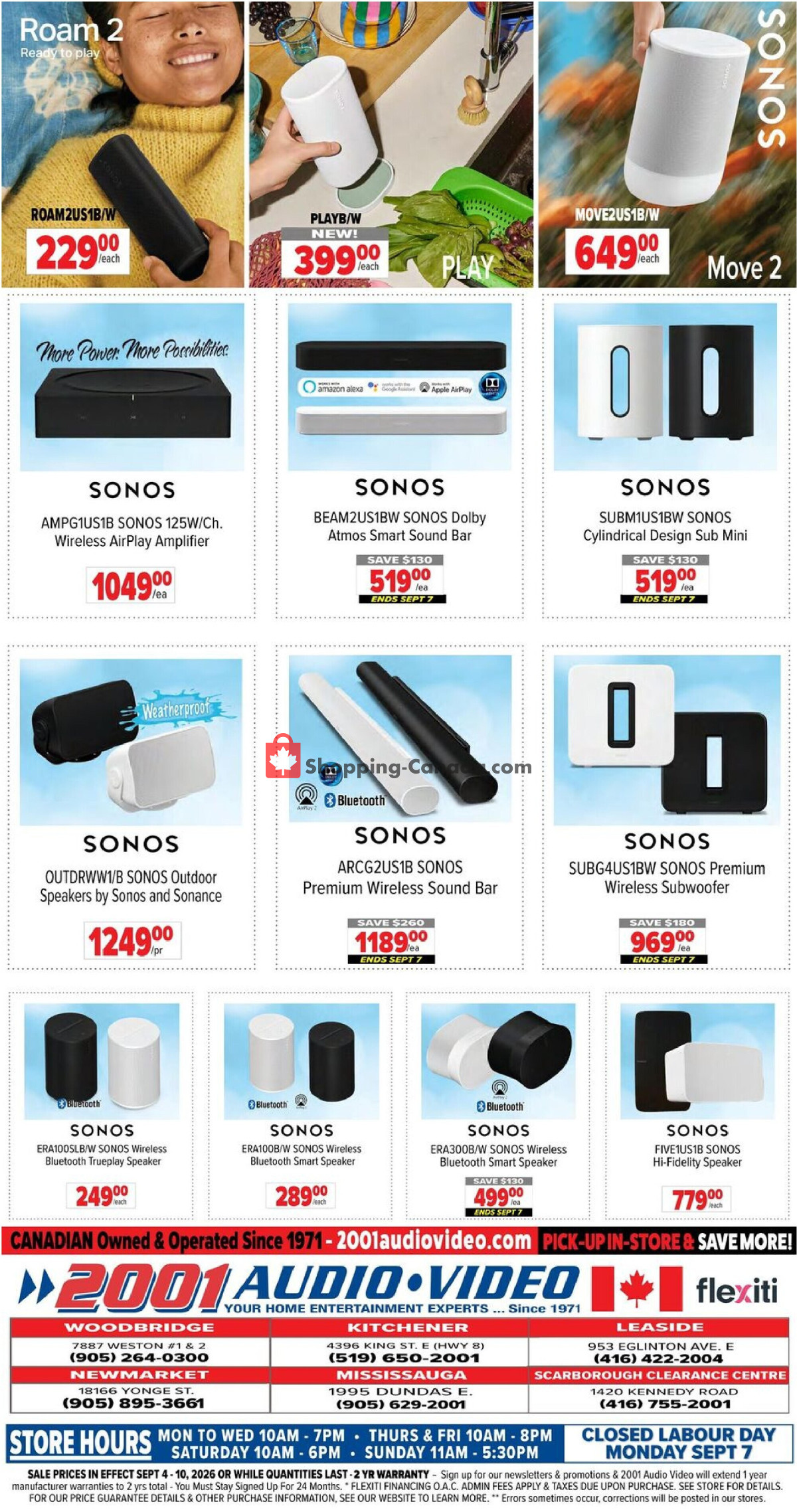 2001 Audio Video flyer from Friday September 4, 2026 to Thursday September 10, 2026 - page 15