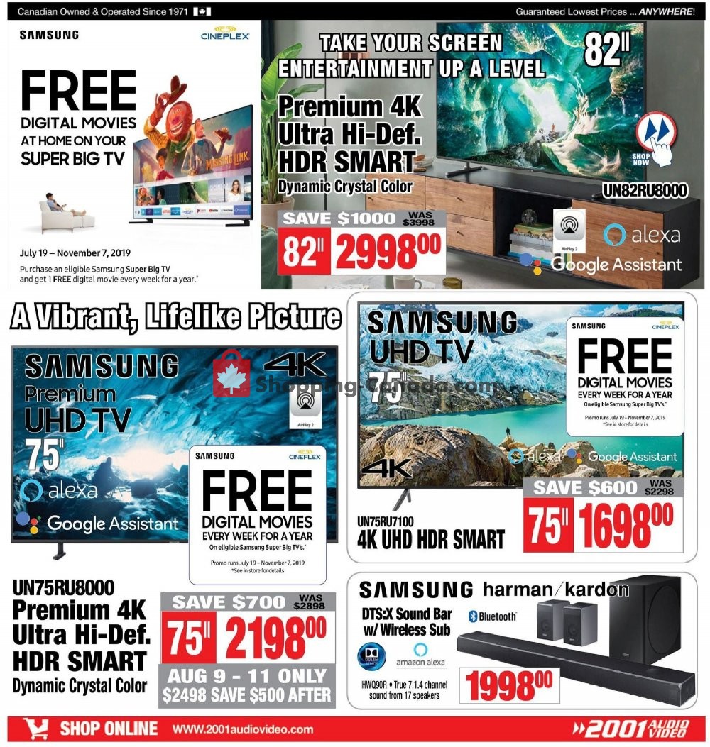 2001 Audio Video flyer from Friday August 9, 2019 to Thursday August 15, 2019 - page 13