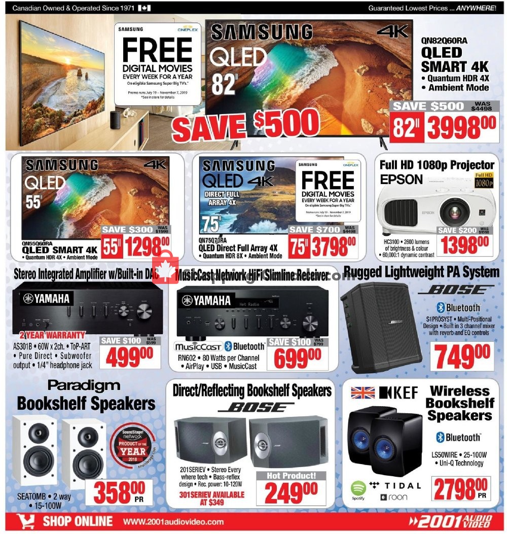 2001 Audio Video flyer from Friday August 9, 2019 to Thursday August 15, 2019 - page 9