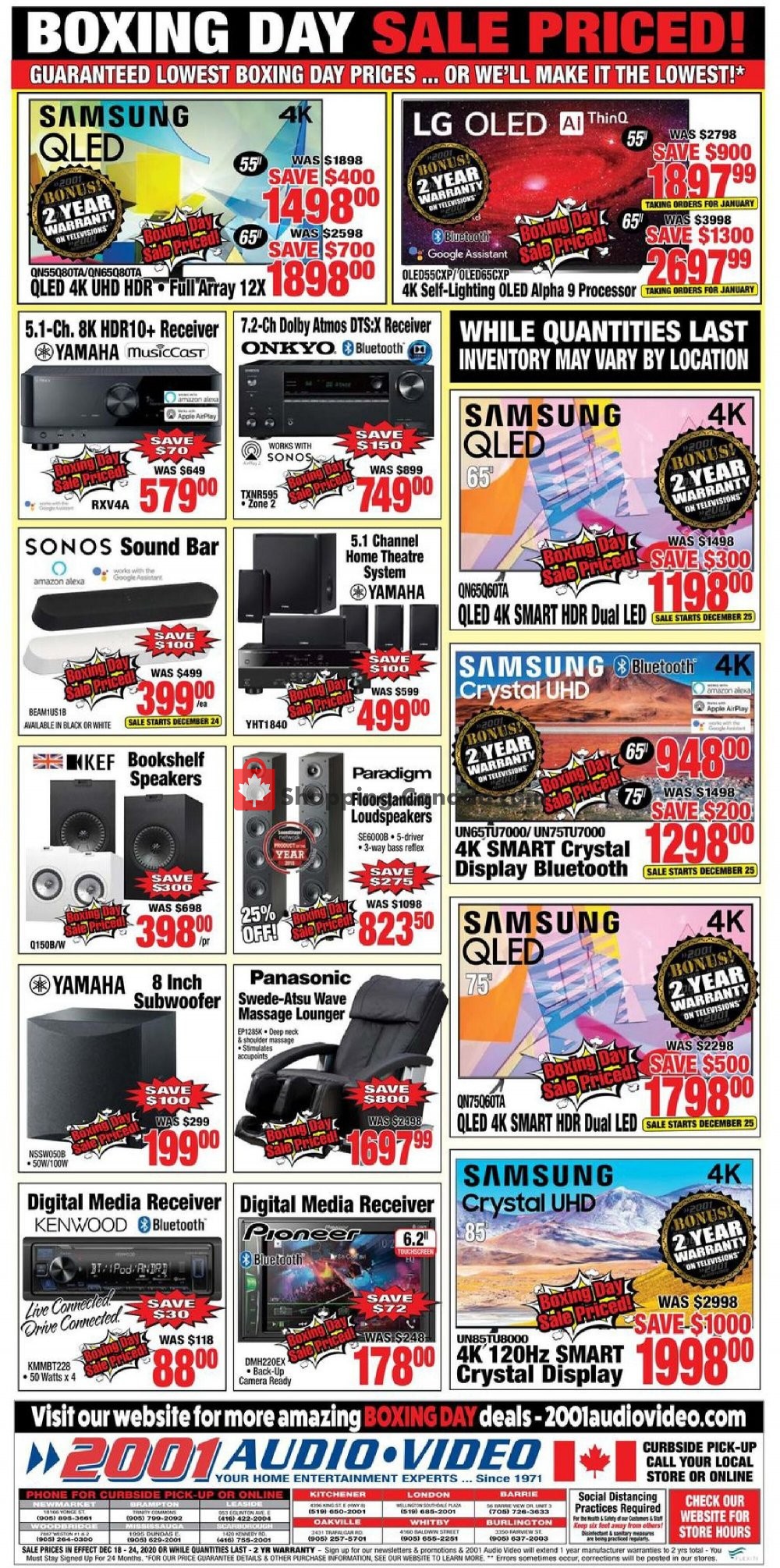 2001 Audio Video flyer from Friday December 18, 2020 to Thursday December 24, 2020 - page 4
