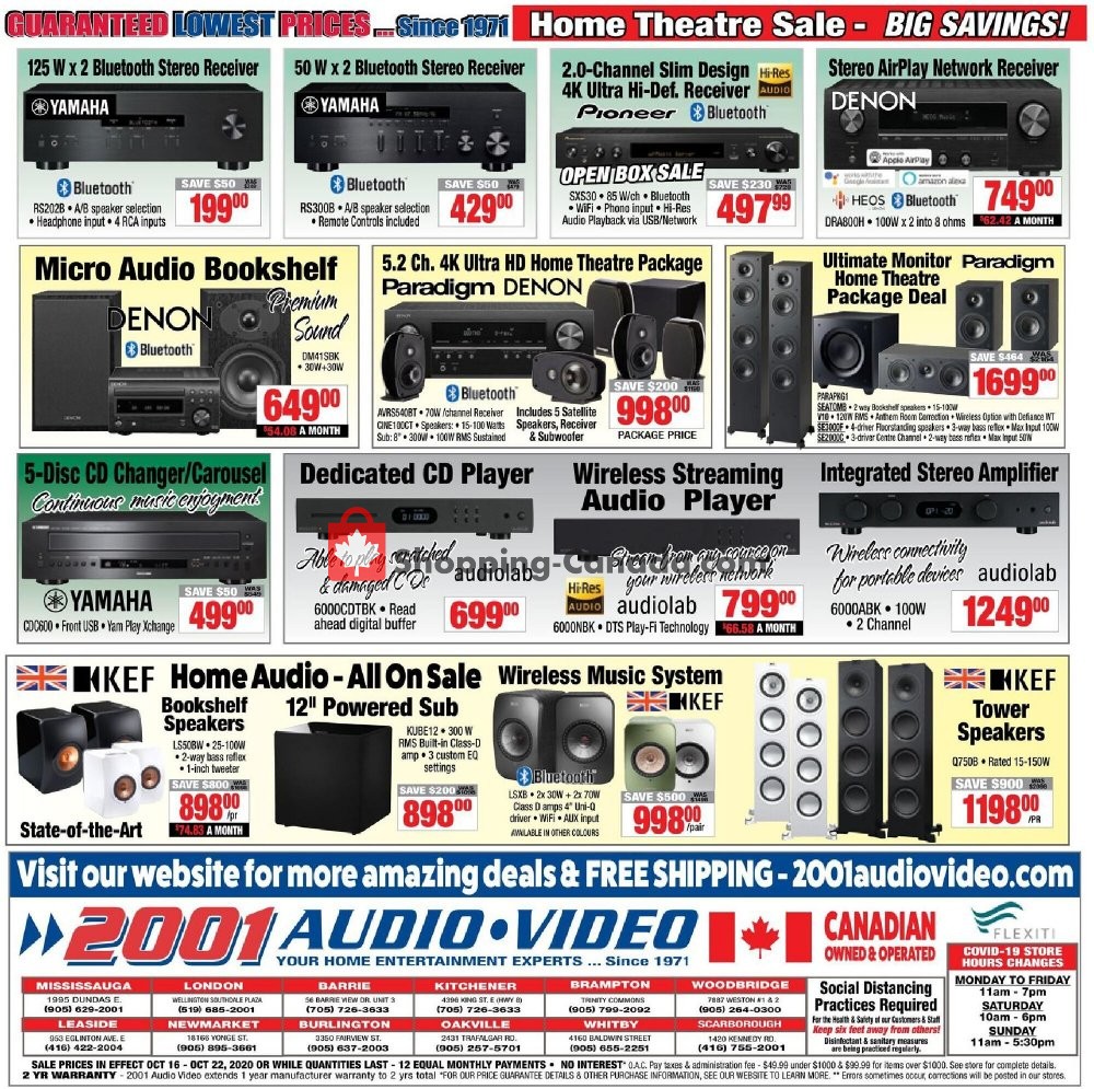 2001 Audio Video flyer from Friday October 16, 2020 to Thursday October 22, 2020 - page 8