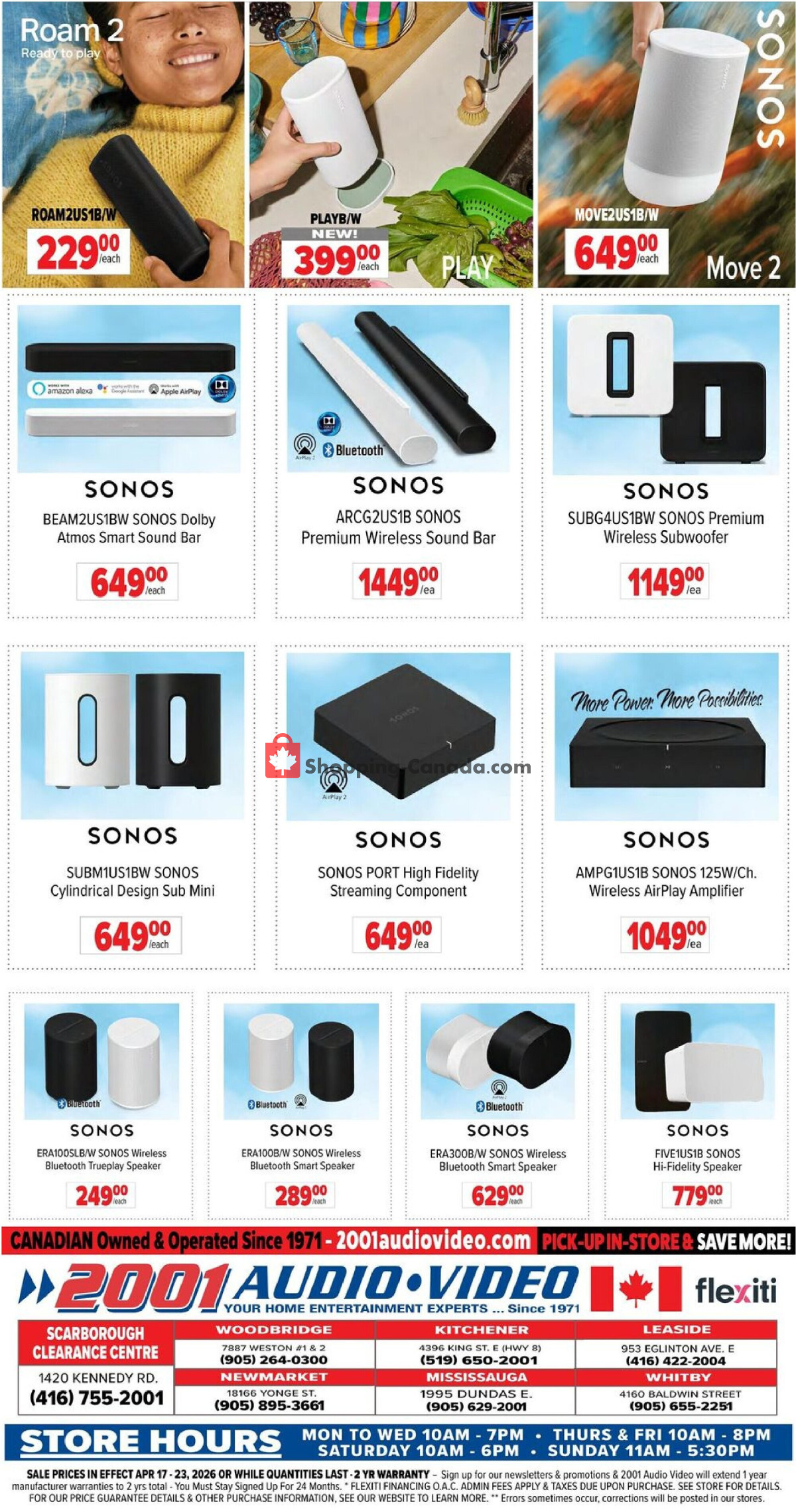 2001 Audio Video flyer from Friday April 17, 2026 to Thursday April 23, 2026 - page 15
