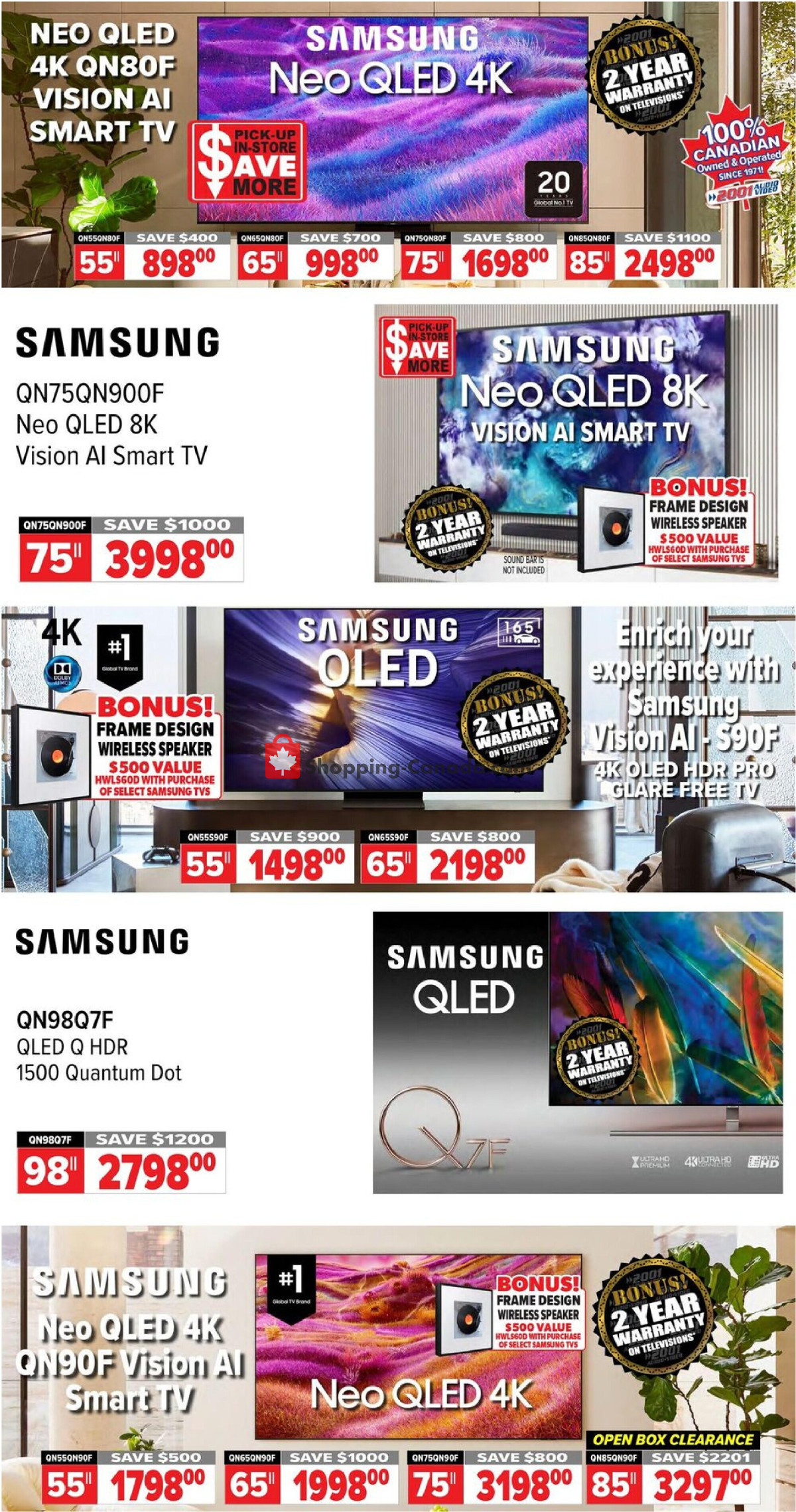 2001 Audio Video flyer from Friday April 17, 2026 to Thursday April 23, 2026 - page 7