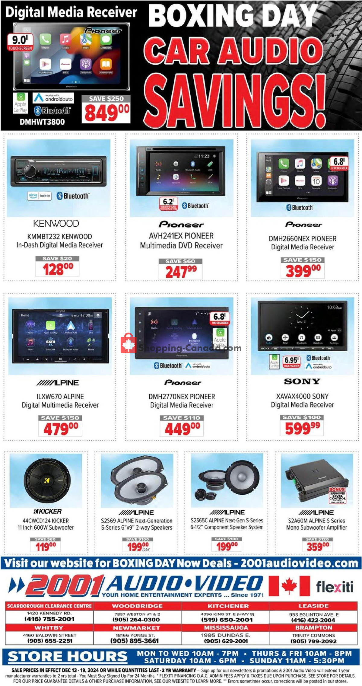 2001 Audio Video flyer from Friday December 13, 2024 to Thursday December 19, 2024 - page 15