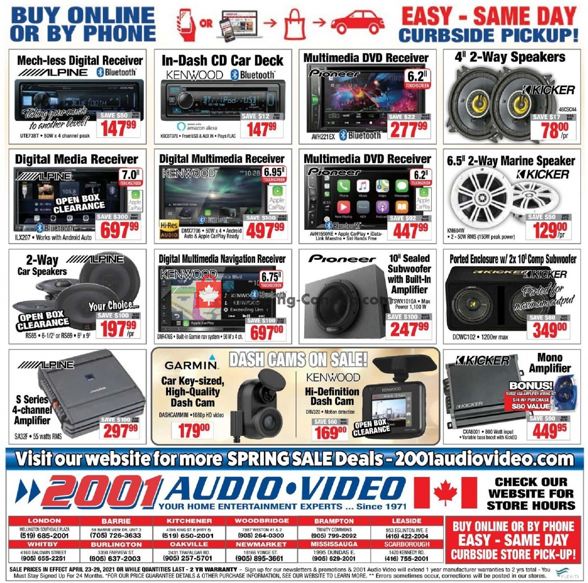 2001 Audio Video flyer from Friday April 23, 2021 to Thursday April 29, 2021 - page 15