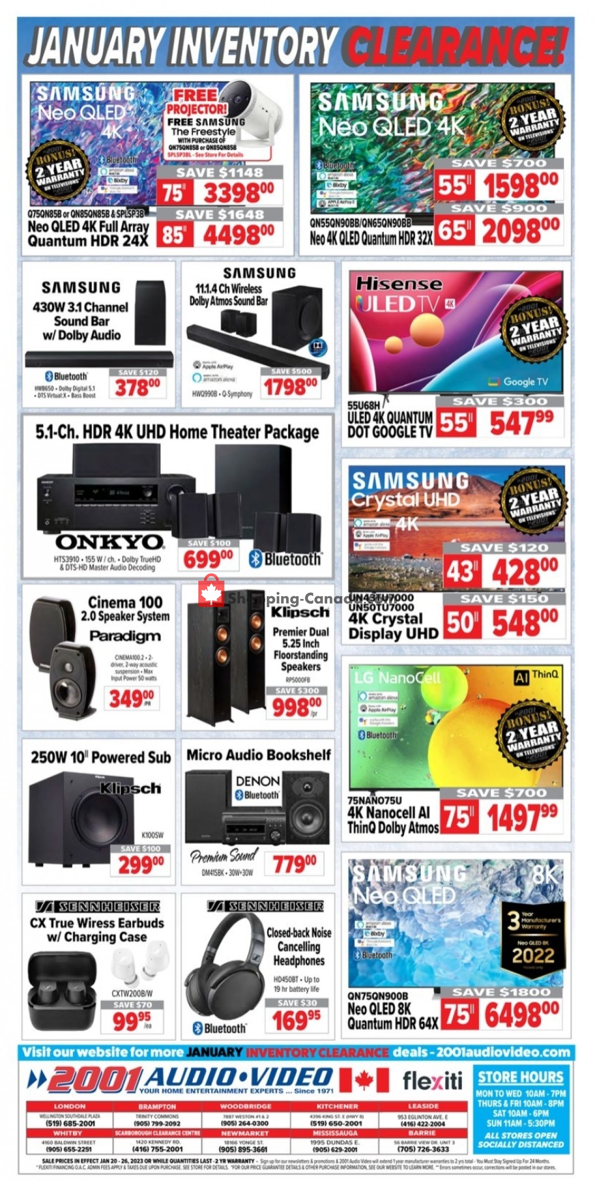 2001 Audio Video flyer from Friday January 20, 2023 to Thursday January 26, 2023 - page 4