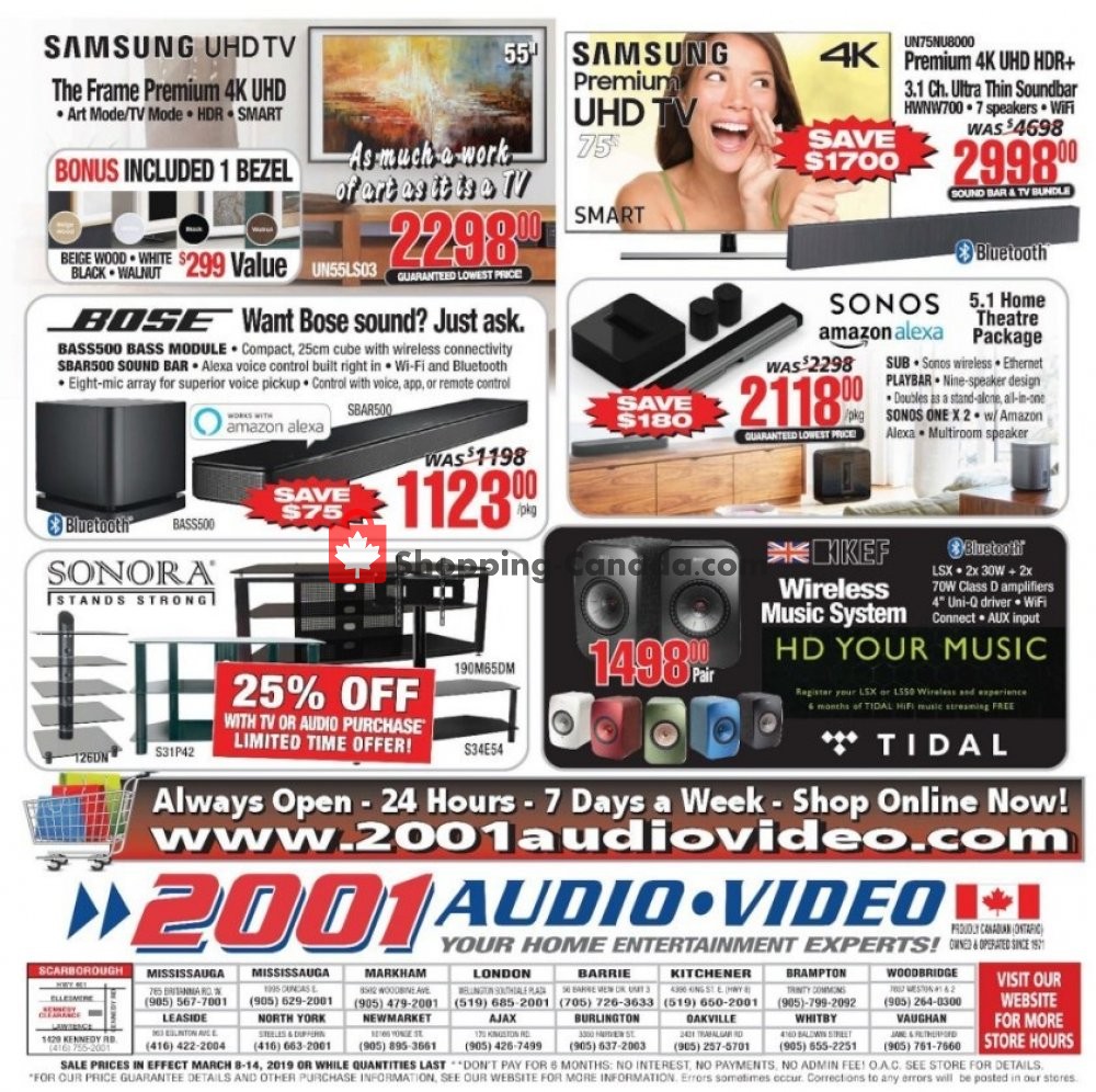 2001 Audio Video flyer from Friday March 8, 2019 to Thursday March 14, 2019 - page 8