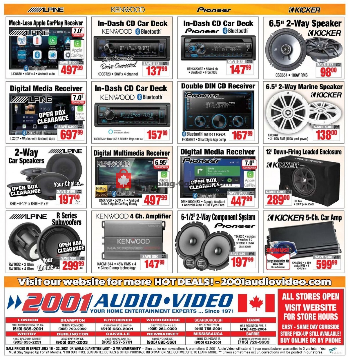 2001 Audio Video flyer from Friday July 16, 2021 to Thursday July 22, 2021 - page 15