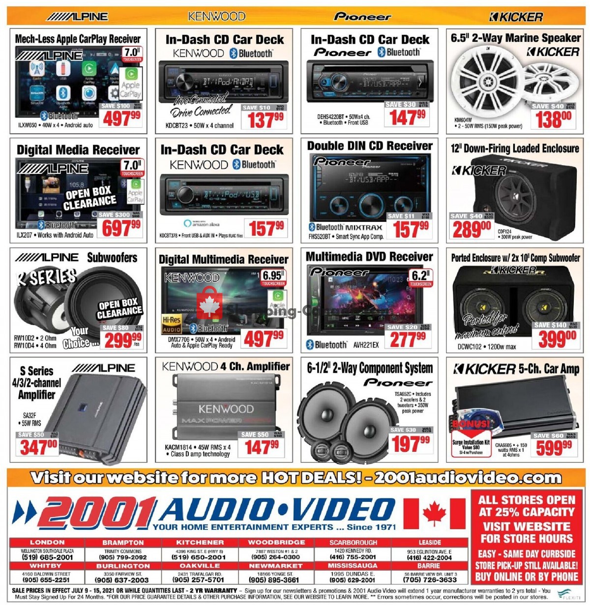 2001 Audio Video flyer from Friday July 9, 2021 to Thursday July 15, 2021 - page 15