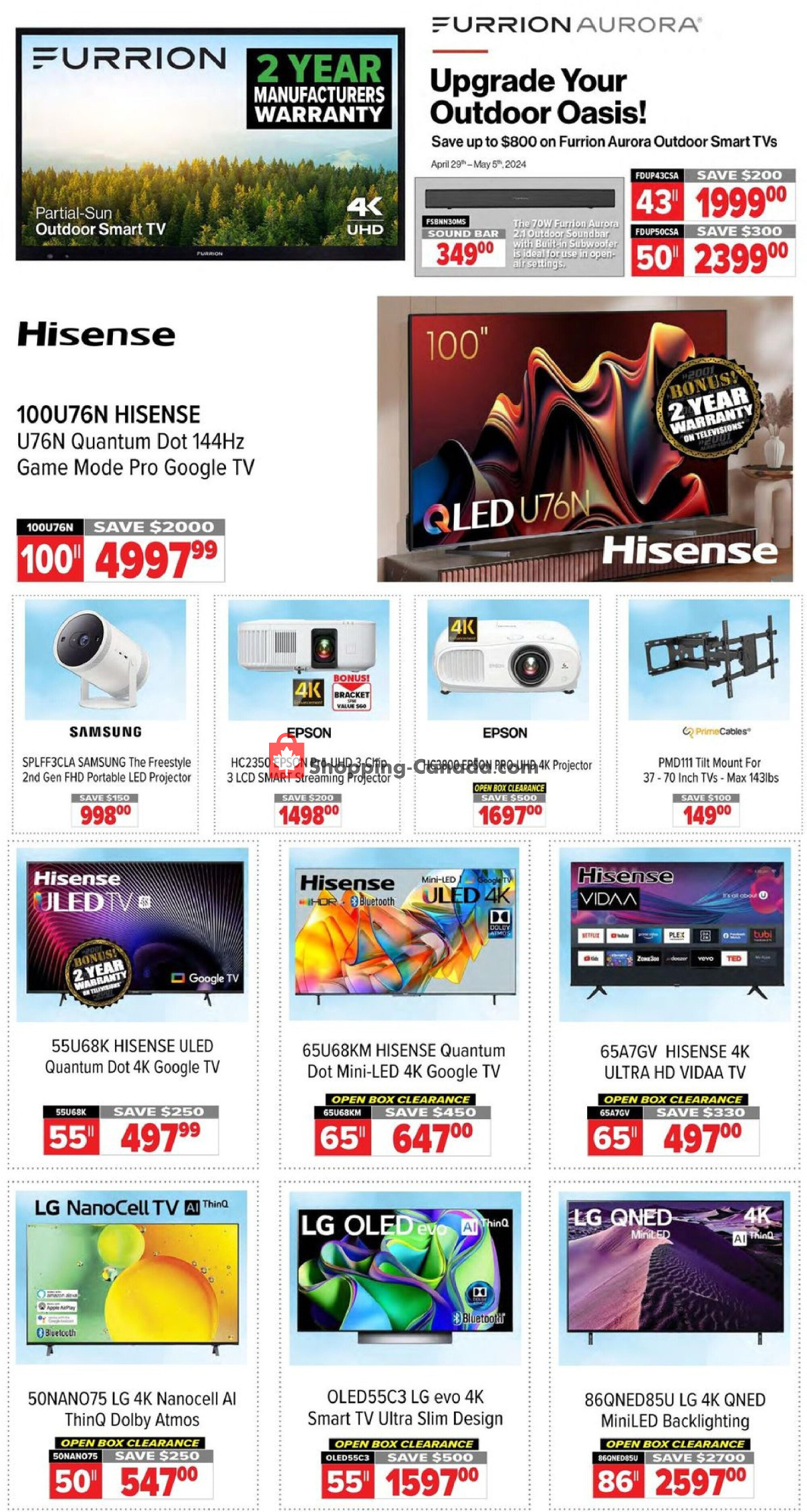 2001 Audio Video flyer from Friday April 26, 2024 to Thursday May 2, 2024 - page 2