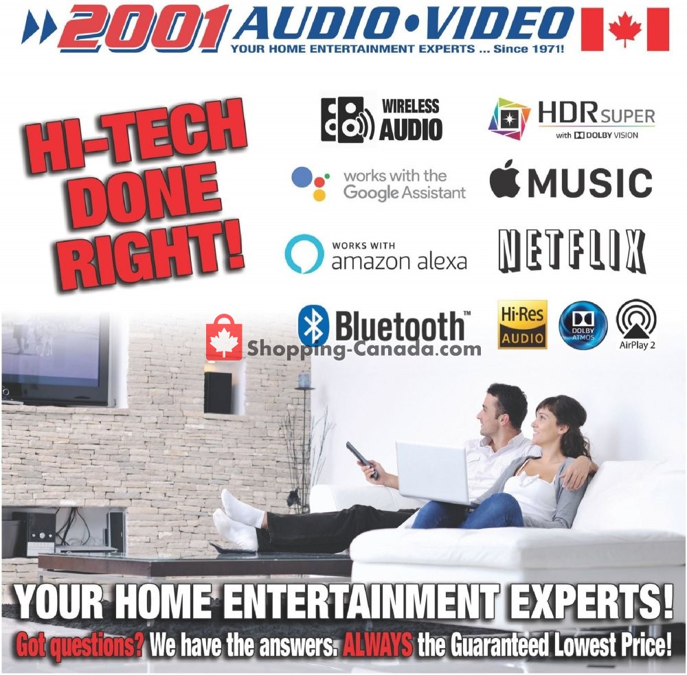 2001 Audio Video flyer from Friday May 29, 2020 to Thursday June 11, 2020 - page 1