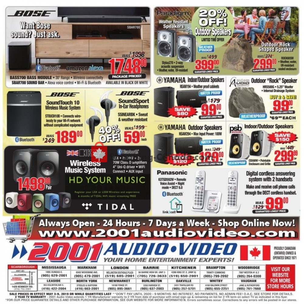 2001 Audio Video flyer from Friday May 3, 2019 to Thursday May 9, 2019 - page 8