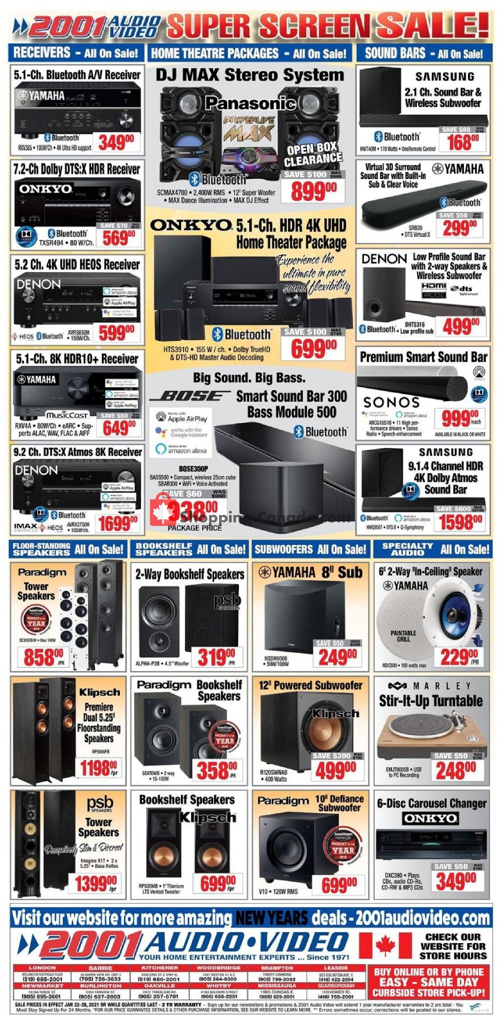 2001 Audio Video flyer from Friday January 22, 2021 to Thursday January 28, 2021 - page 4