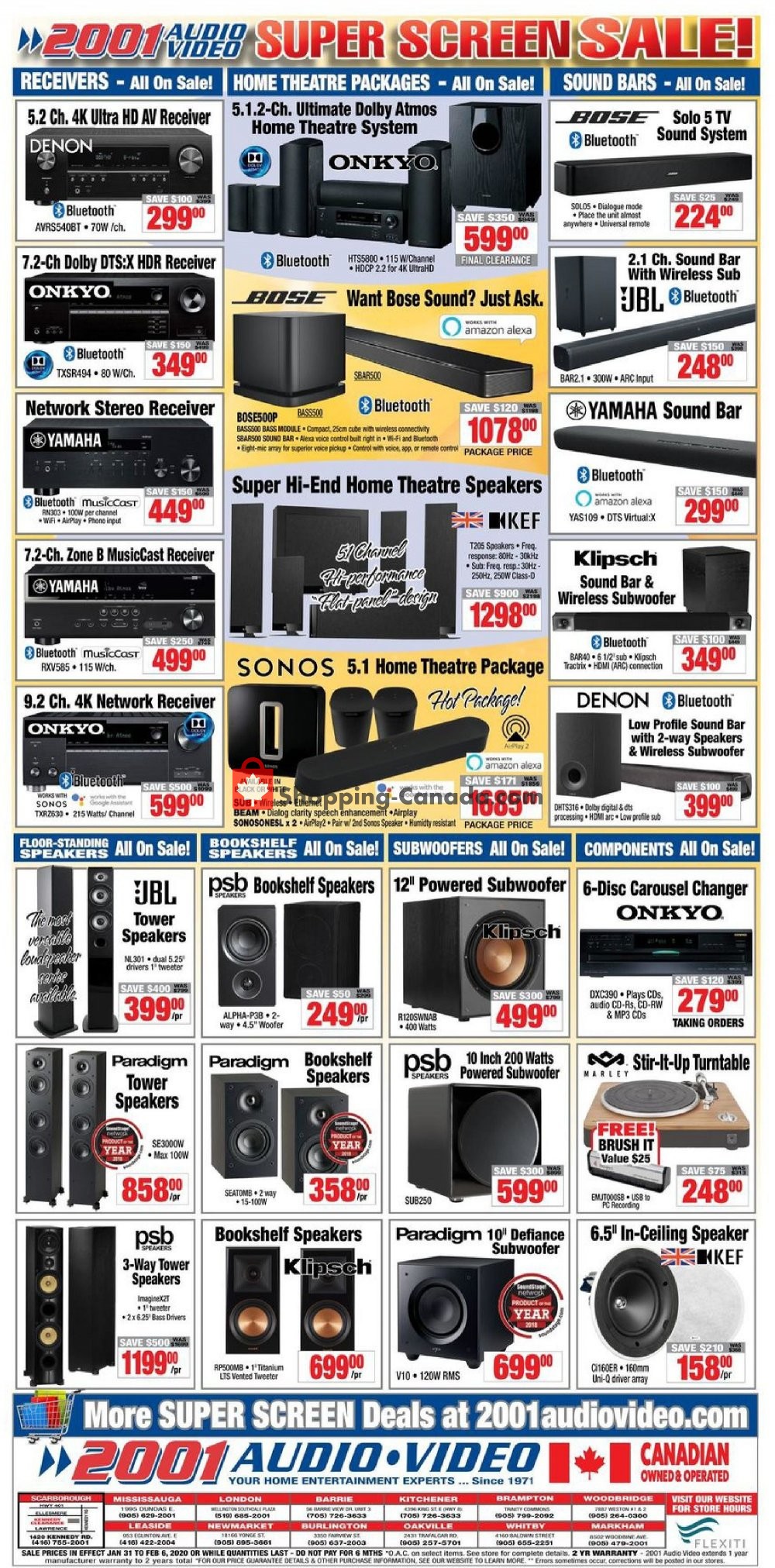 2001 Audio Video flyer from Friday January 31, 2020 to Thursday February 6, 2020 - page 4