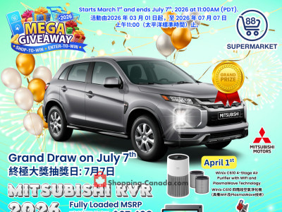 88 Supermarket Mega Giveaway 2026: March 1- July7 Flyer