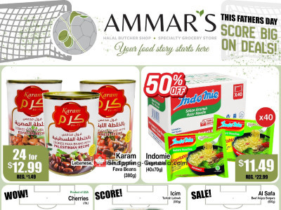 Ammar's Halal Meats Flyer