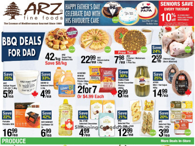 Arz Fine Foods Flyer