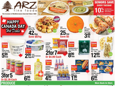 Arz Fine Foods Flyer