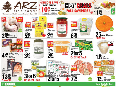 Arz Fine Foods Flyer