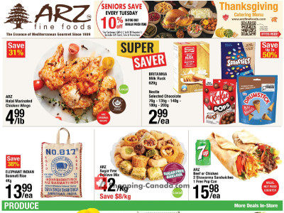 Arz Fine Foods Flyer
