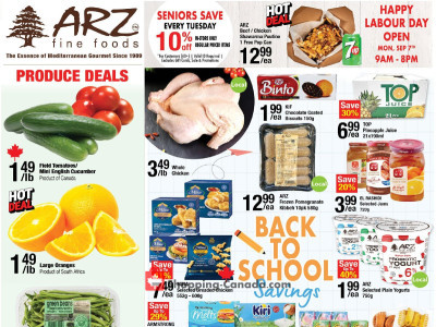 Arz Fine Foods Outdated Flyer Thumbnail - Friday September 4, 2026 - Thursday September 10, 2026
