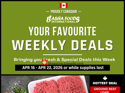 Basha Foods International Outdated Flyer Thumbnail - Thursday April 16, 2026 - Wednesday April 22, 2026