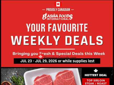 Basha Foods International Flyer Thumbnail valid from Thursday July 23, 2026 to Wednesday July 29, 2026
