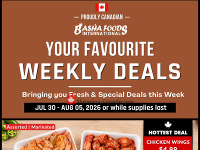 Basha Foods International Flyer Thumbnail valid from Thursday July 30, 2026 to Wednesday August 5, 2026