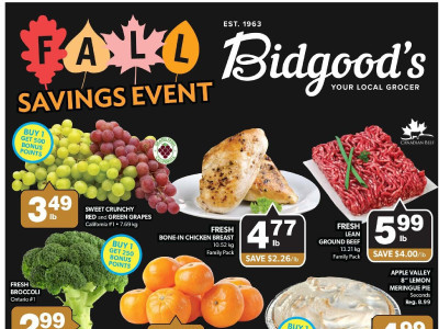 Thumbnail - Bidgood's Supermarket Flyer