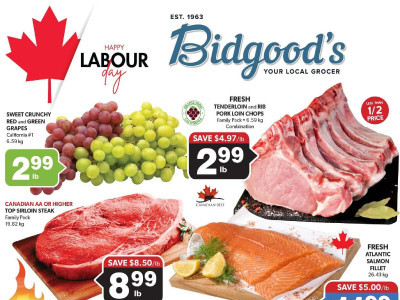 Bidgood's Supermarket Flyer Thumbnail valid from Wednesday September 2, 2026 to Thursday September 10, 2026