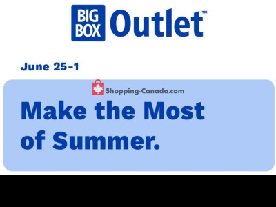 Big Box Outlet Store Make the Most of Summer Flyer