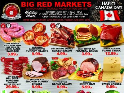 Big Red Markets Flyer