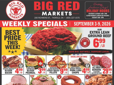 Big Red Markets Outdated Flyer Thumbnail - Thursday September 3, 2026 - Wednesday September 9, 2026
