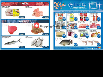 Blue Sky Supermarket Outdated Flyer Thumbnail