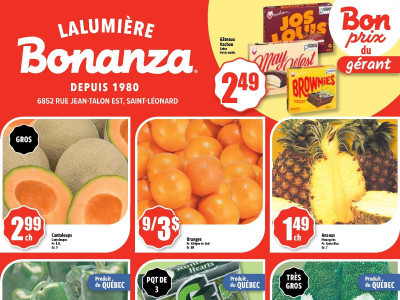 Bonanza Lalumière Flyer Thumbnail valid from Wednesday August 5, 2026 to Tuesday August 11, 2026