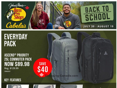Cabela's Flyer Thumbnail valid from Thursday July 30, 2026 to Wednesday August 19, 2026