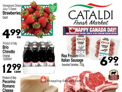 Cataldi Fresh Market Flyer