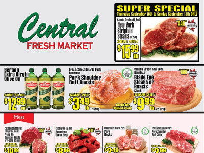 Central Fresh Market Flyer Thumbnail, valid: Thursday September 10, 2026 - Thursday September 17, 2026