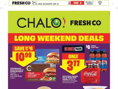 Chalo FreshCo Flyer Thumbnail valid from Thursday July 30, 2026 to Wednesday August 5, 2026